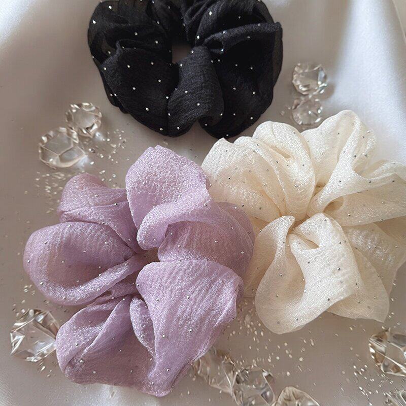Hair Net Invisible - French Mesh Yarn Gypsy Rhinestone Large