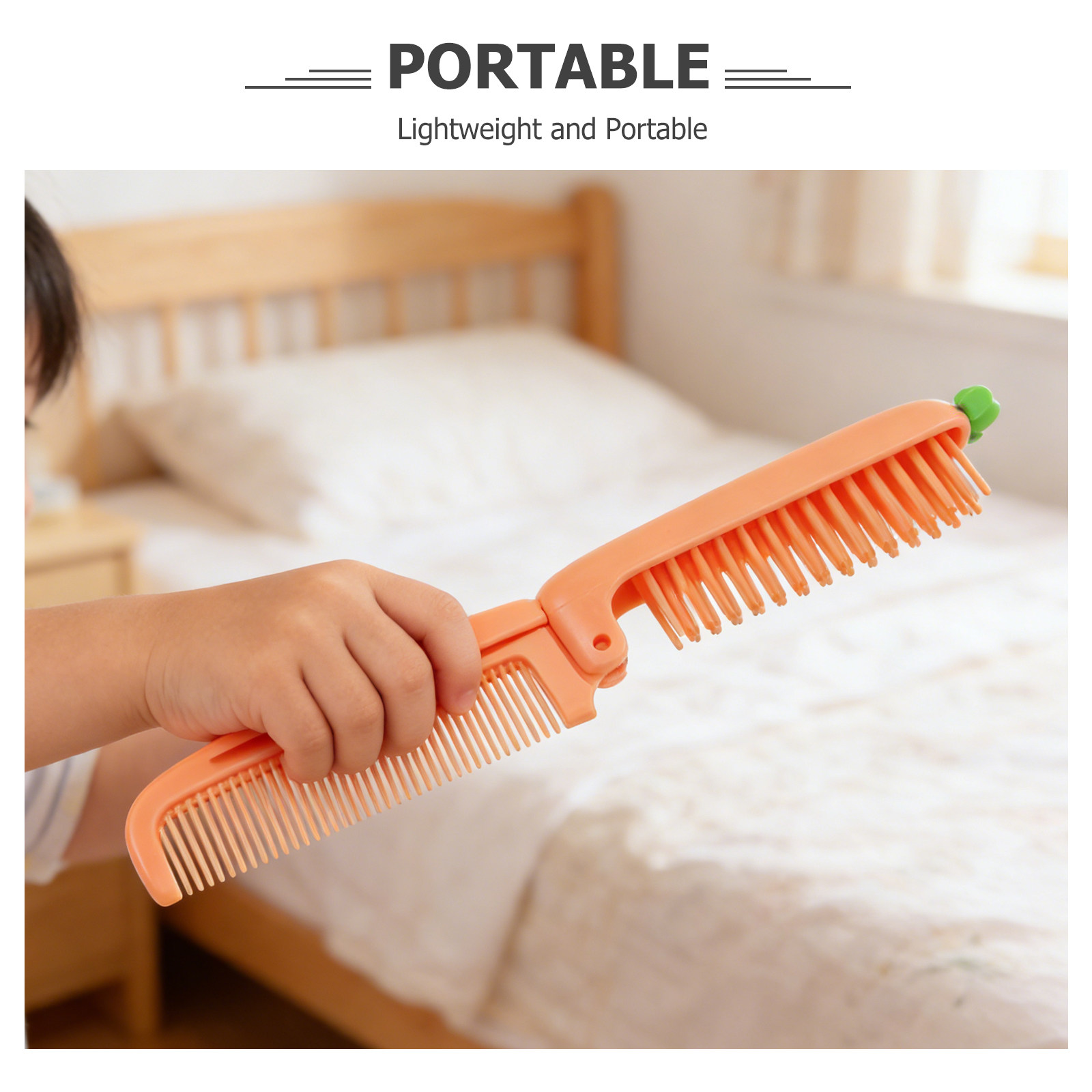 4Pcs Children Cartoon Carrot F - Hair Care Orange review and price