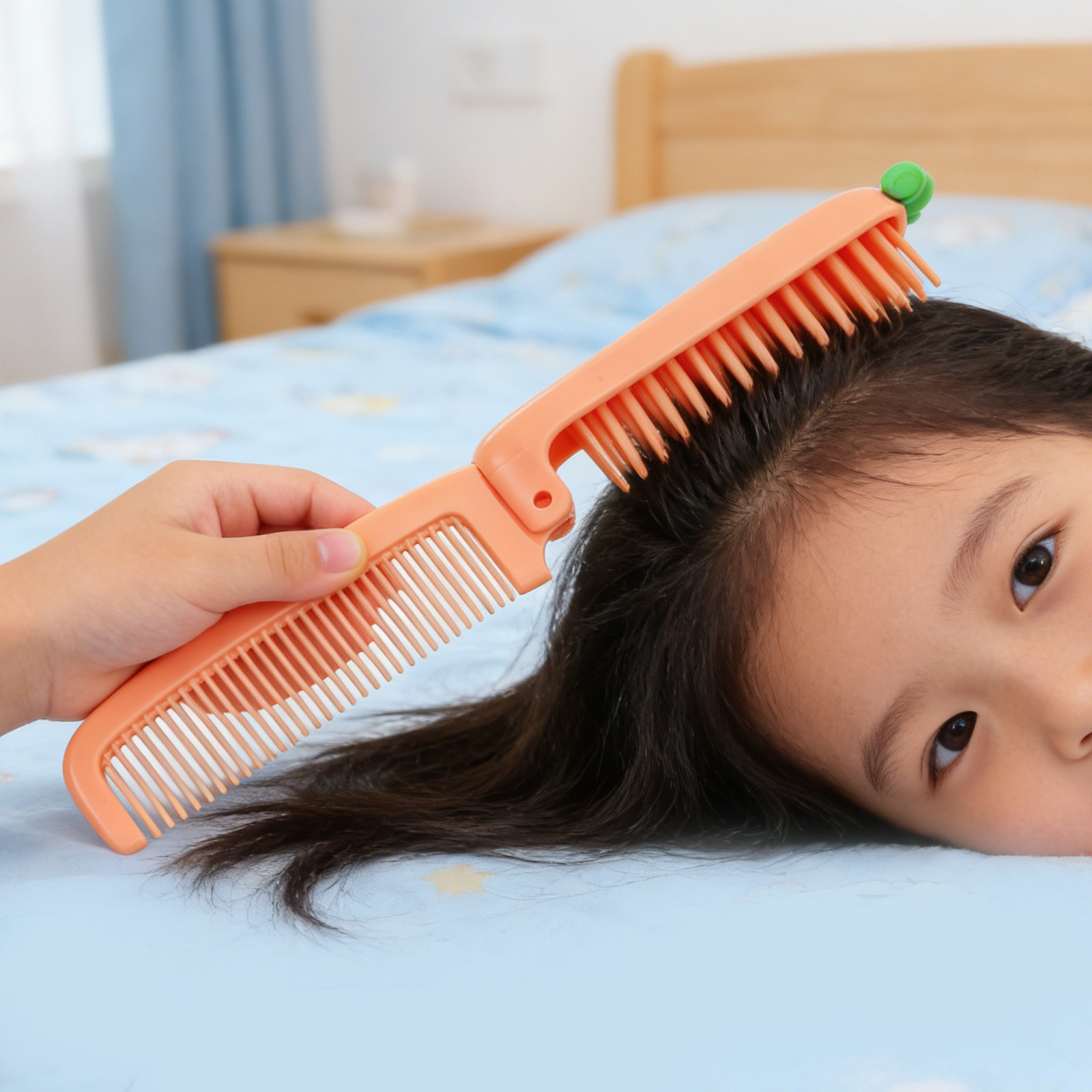 4Pcs Children Cartoon Carrot F - Hair Care Orange review and price