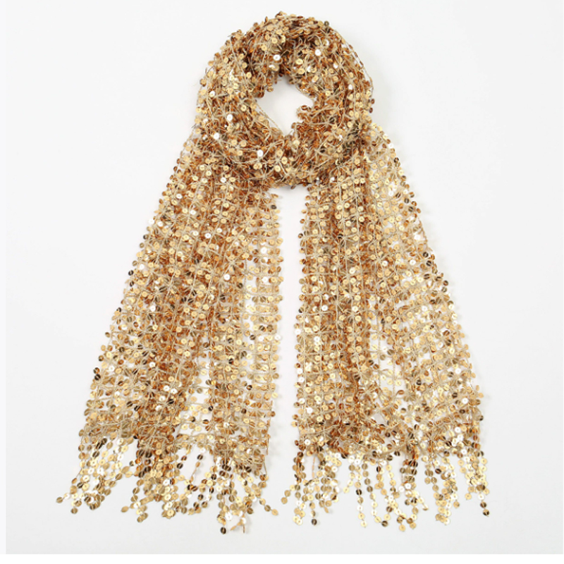 Boho Sequin Mesh Headscarf Gol - Hair Net Invisible review and price