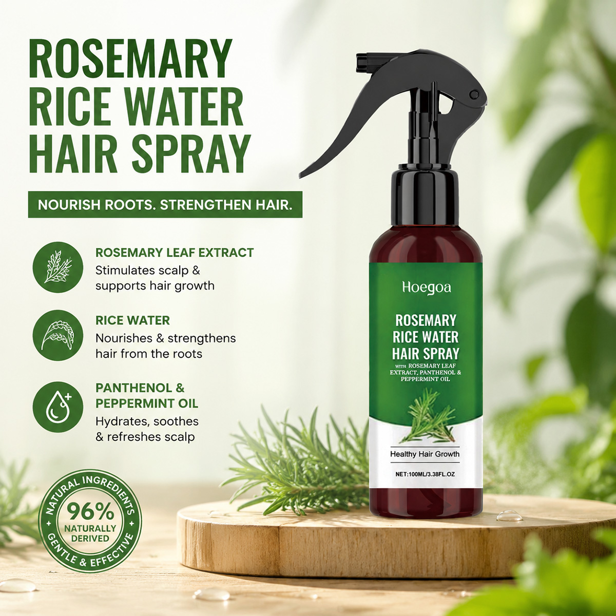 Rosemary Rice Water Hair Spray - Hair Care With Rice Water review and price