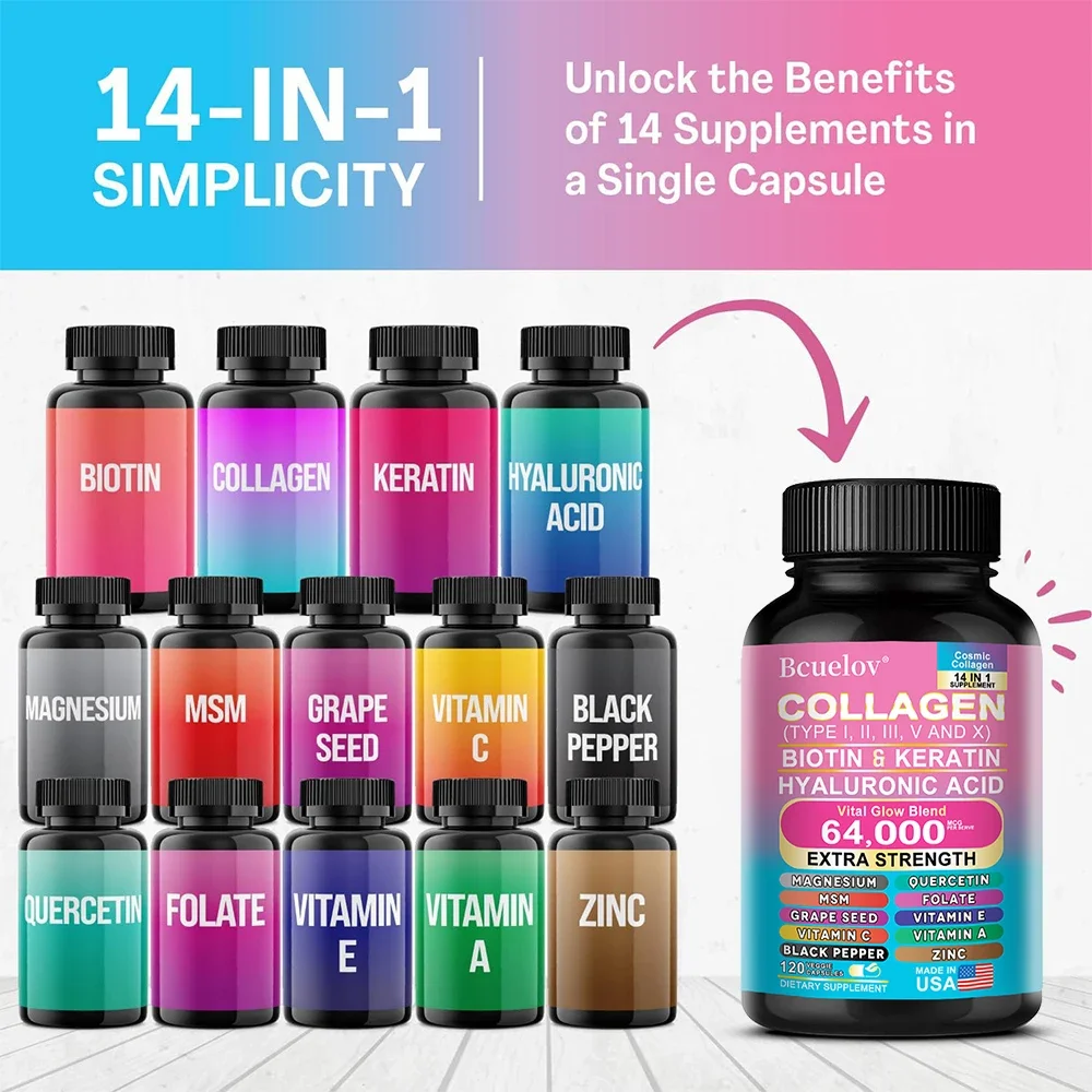 Collagen Capsules Biotin Kerat - Hair Care Vitamin review and price