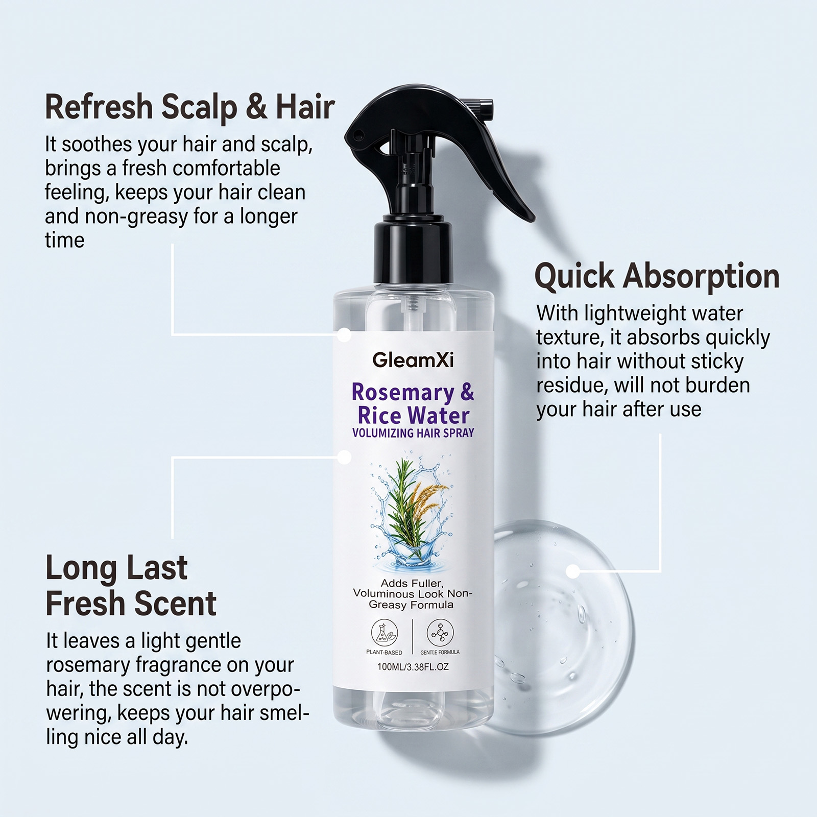 Rosemary Rice Water Hair Mist  - Hair Care With Rice Water review and price