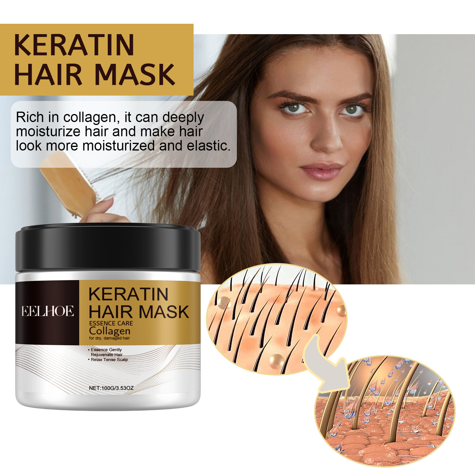 Keratin Care Hair Mask Deep No - Hair Care Orange review and price