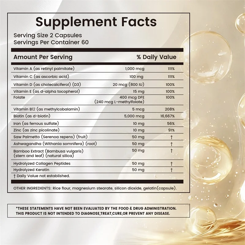 Hair Vitamins - Anti-hair Loss - Hair Care Vitamin review and price