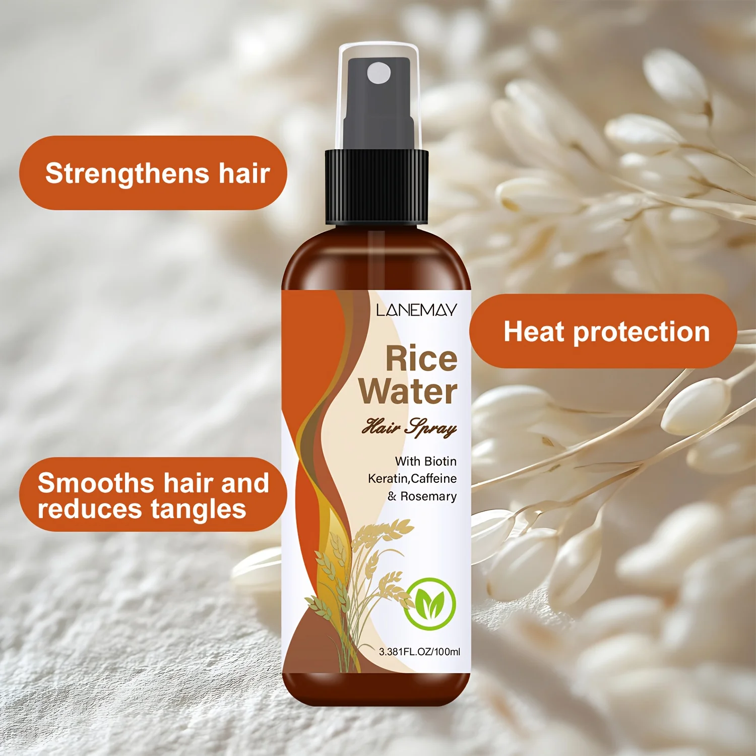 Rice Water Hair Spray - with B - Hair Care Vitamin review and price