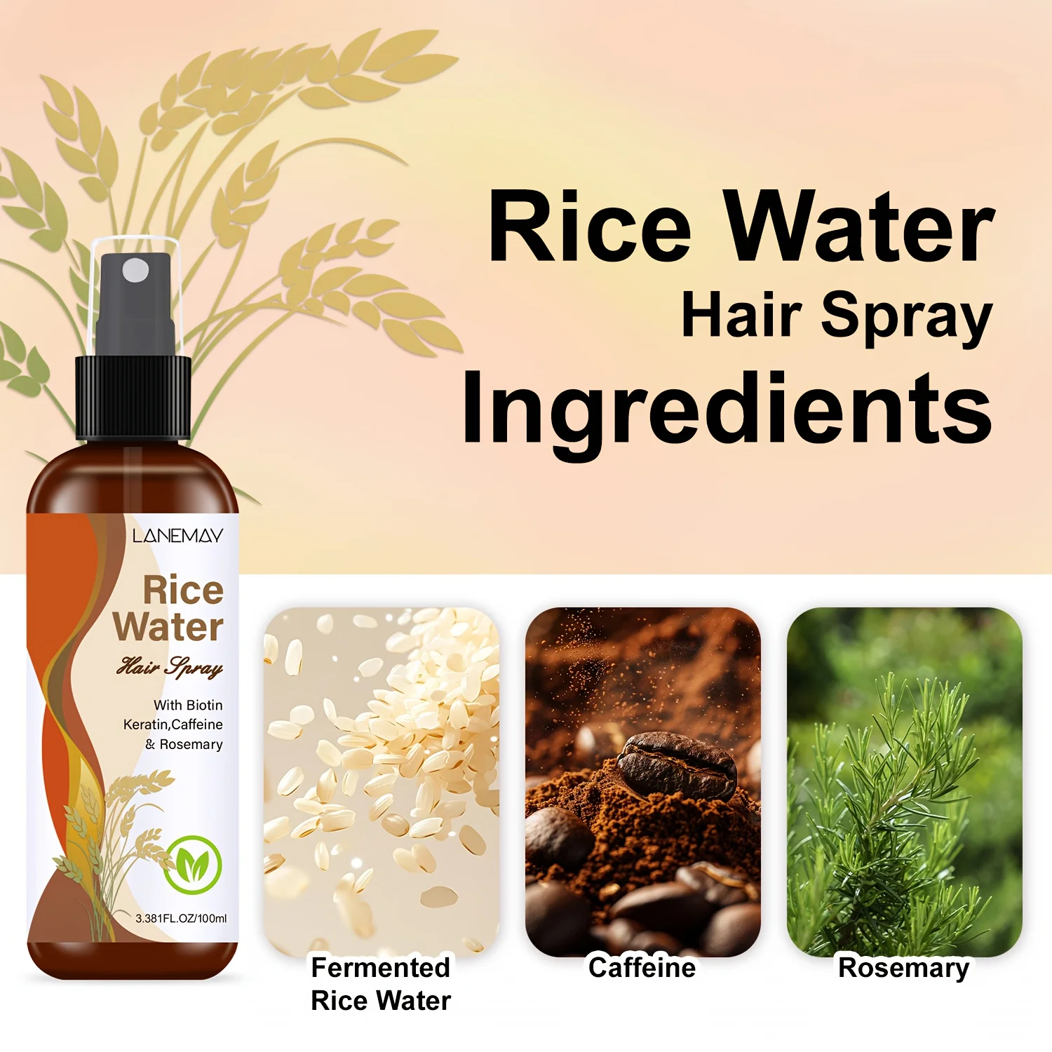 Rice Water Hair Spray - with B - Hair Care Vitamin review and price