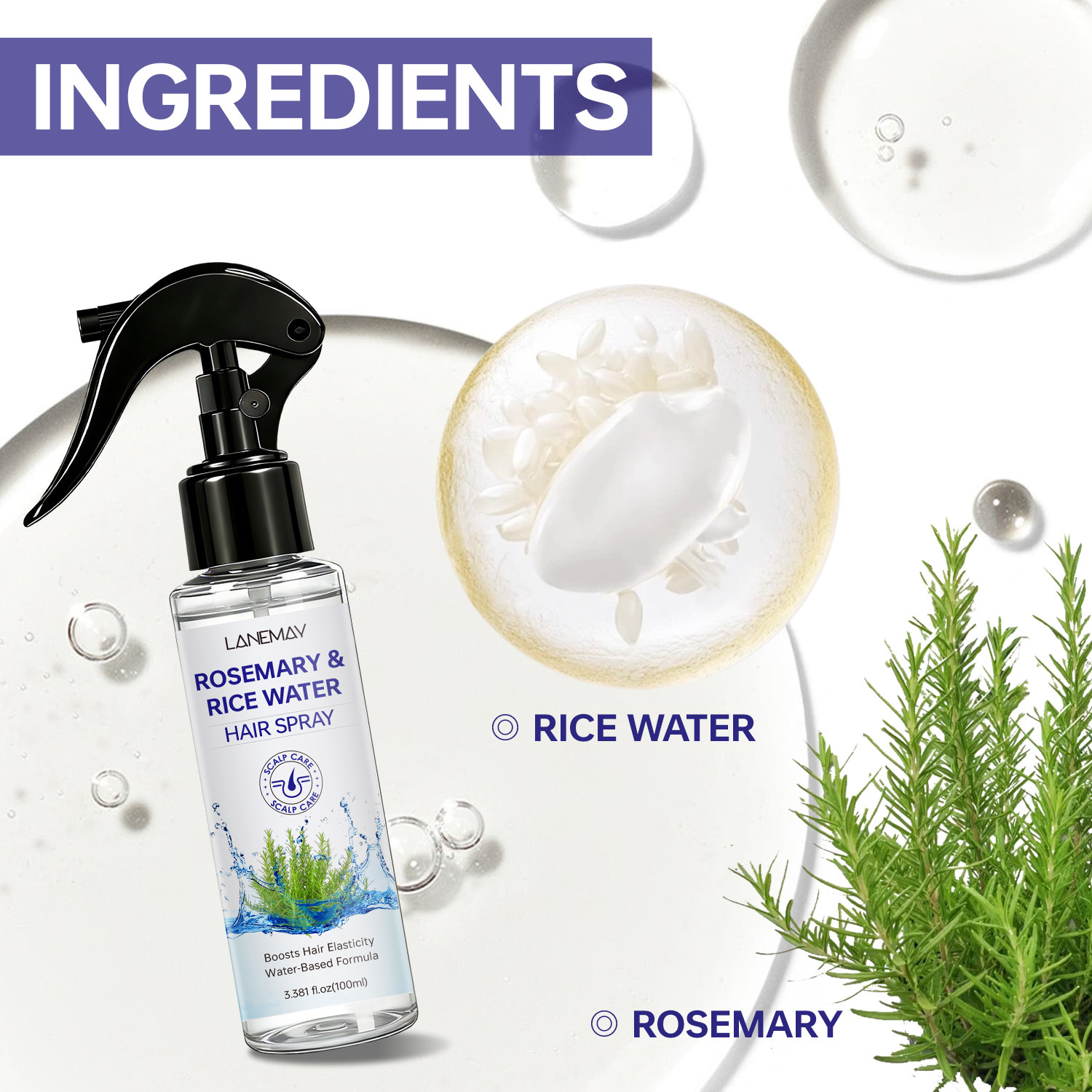 Rosemary & Rice Water Hair Spr - Hair Care With Rice Water review and price