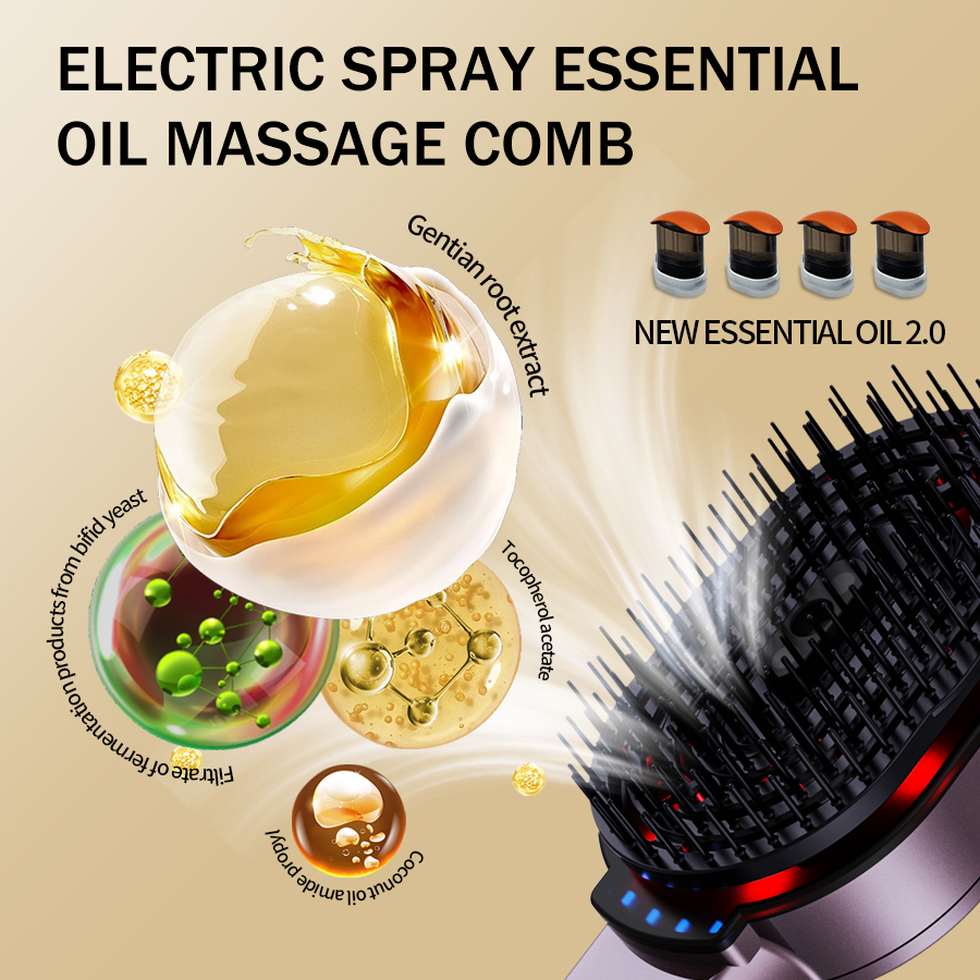 4-in-1 Massage Comb Essential  - Hair Care Essential Oil review and price