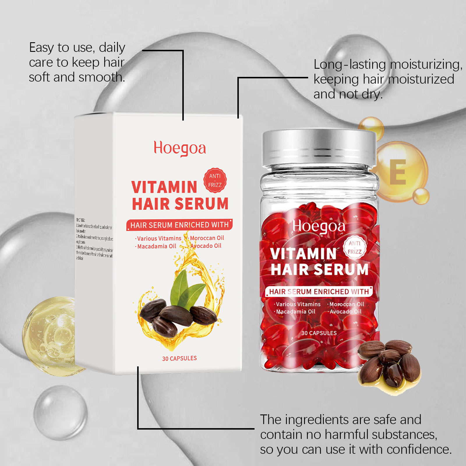 Vitamin Hair Care Serum Capsul - Hair Care Essential Oil review and price