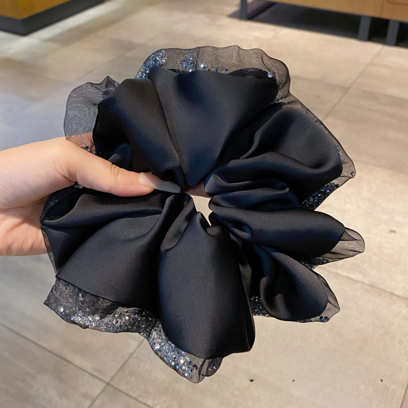 Oversized Silk Crystal Hair Sc - Hair Net Invisible review and price