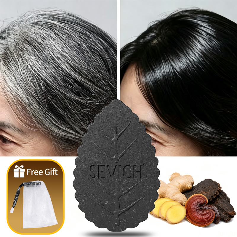Black Shampoo Soap Bar Gray Ha - Hair Care Organic review and price